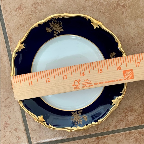 Vintage 10 Reichenbach Echo Kobalt Blue/Gold Plates - Picture 12 of 14